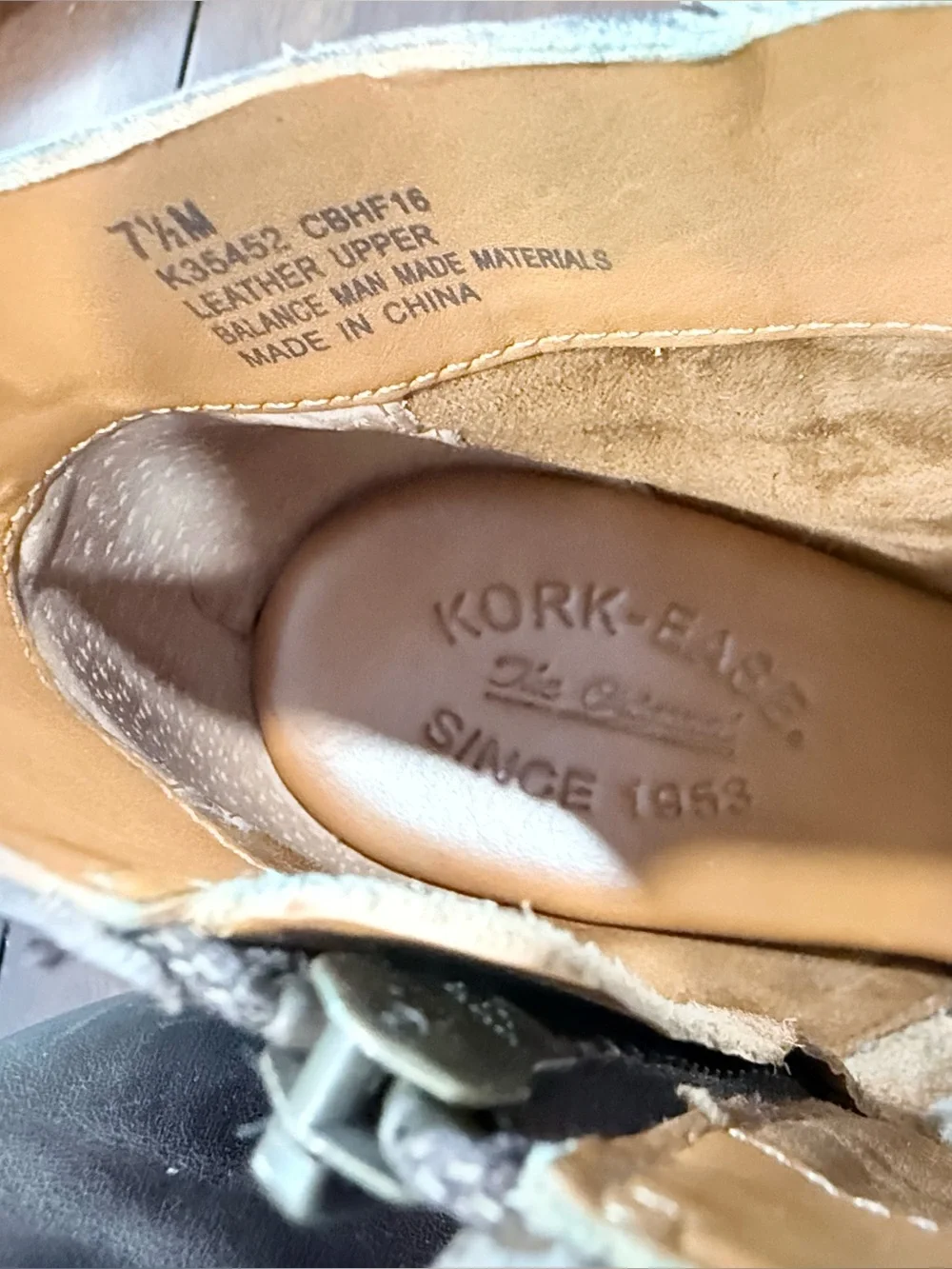 Kork-Ease Isa Brown Leather Buckle Zipper Moto Ankle Boots Booties, 7.5